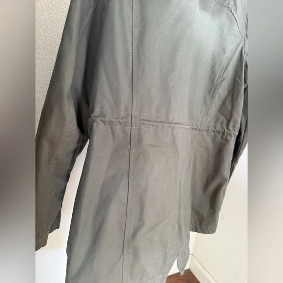 BETABRAND Women’s Morning Mess Chino Twill Green Utility Jacket Hooded - Size XL - Picture 10 of 15